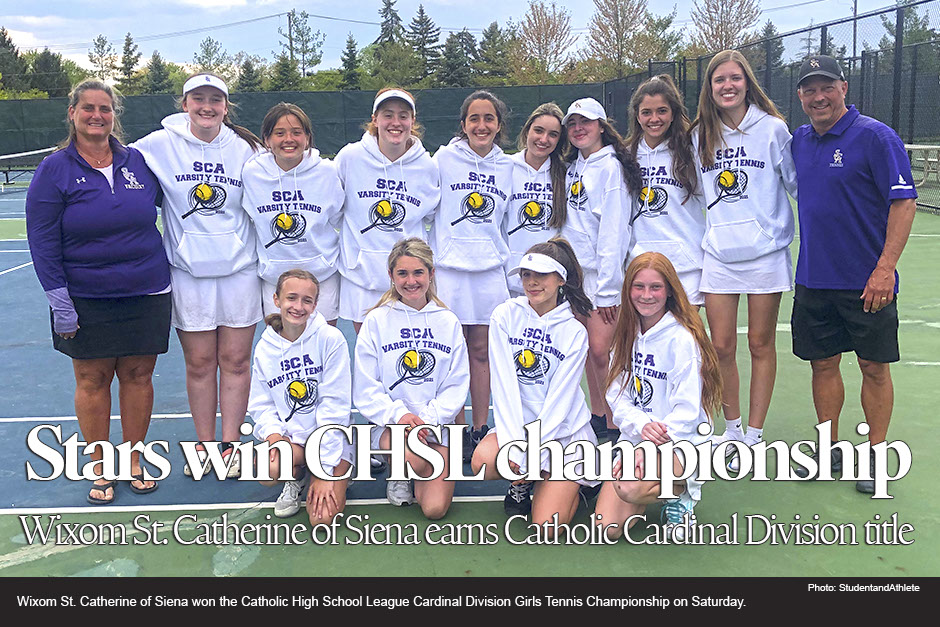 Girls tennis: Wixom St. Catherine of Siena wins CHSL Cardinal Championship