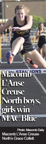 L'Anse Creuse North won the MAC Blue Division girls and boys track meets at Sterling Heights on Tuesday. 