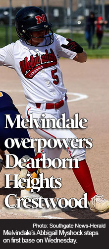 Melvindale softball overpowers Crestwood