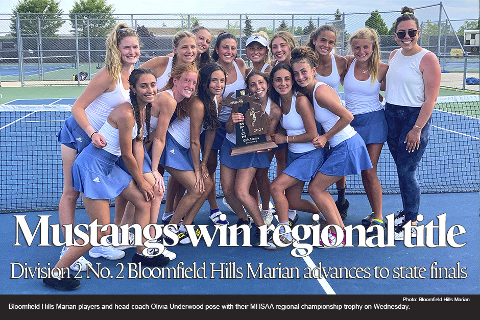 Girls tennis: Bloomfield Hills Marian wins regional championship