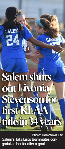 Salem soccer beats Livonia Stevenson for first KLAA title in 34 years 