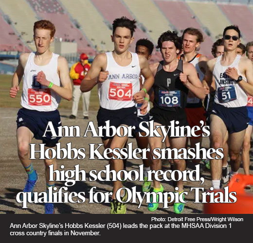 Ann Arbor Skyline's Hobbs Kessler smashes high school record, qualifies for Olympic Trials 