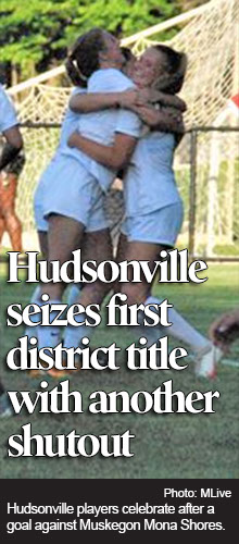 Add another shutout for Hudsonville, which seizes first girls district soccer title 