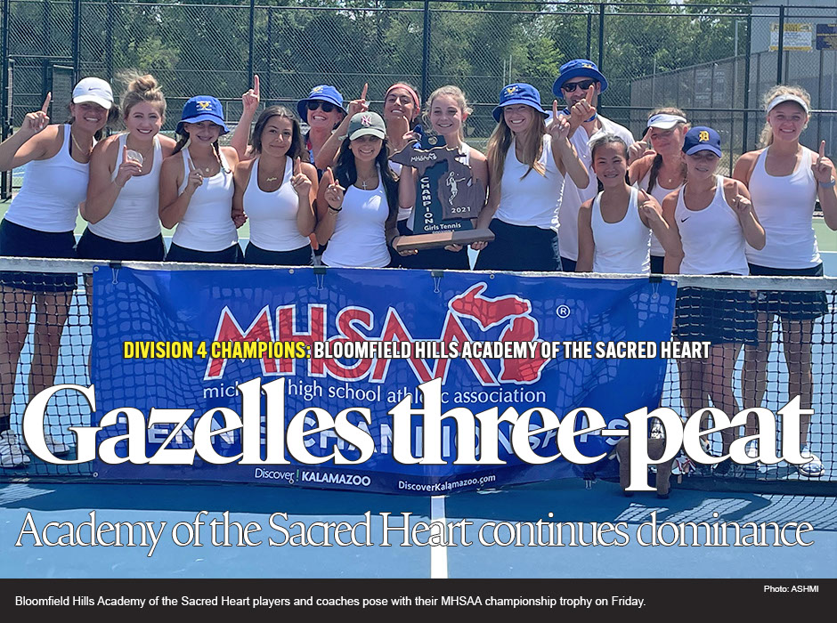 Girls tennis: Bloomfield Hills, Ann Arbor Pioneer, GR Forest Hills Northern, Detroit Country Day, BH Academy of the Sacred Heart win titles