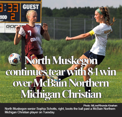 North Muskegon continues state-tournament soccer tear in regional semifinal runaway 