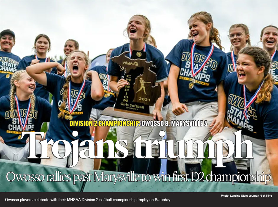 Owosso Softball Rallies for School's 1st Finals Title
