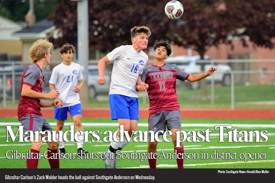 Gibraltar Carlson boys’ soccer tops Southgate Anderson in playoff opener w/ PHOTO GALLERY 