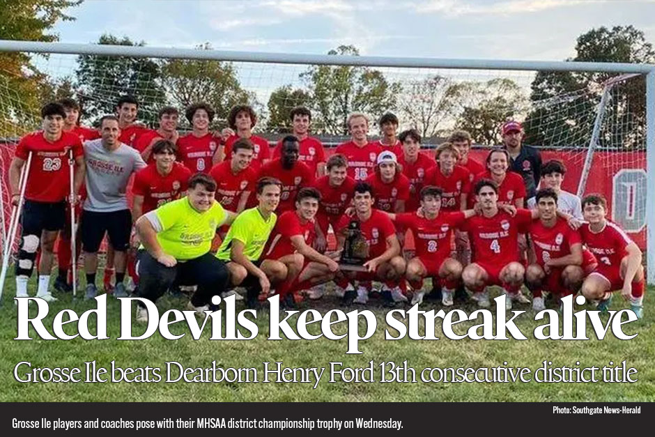 Grosse Ile boys’ soccer wins 13th consecutive district title 