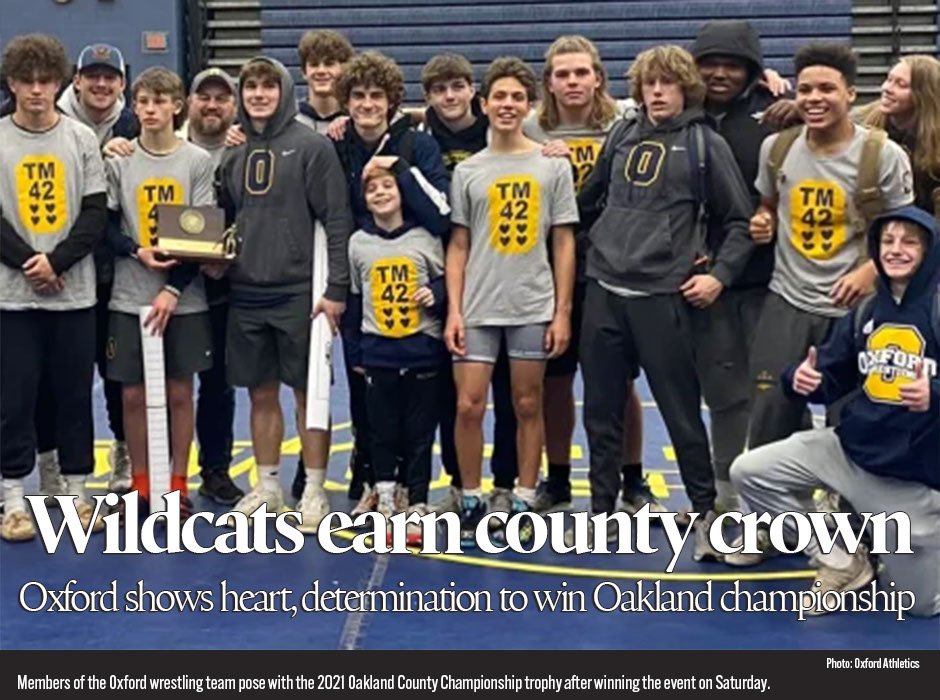 Oxford shows heart, determination to win Oakland County wrestling title 