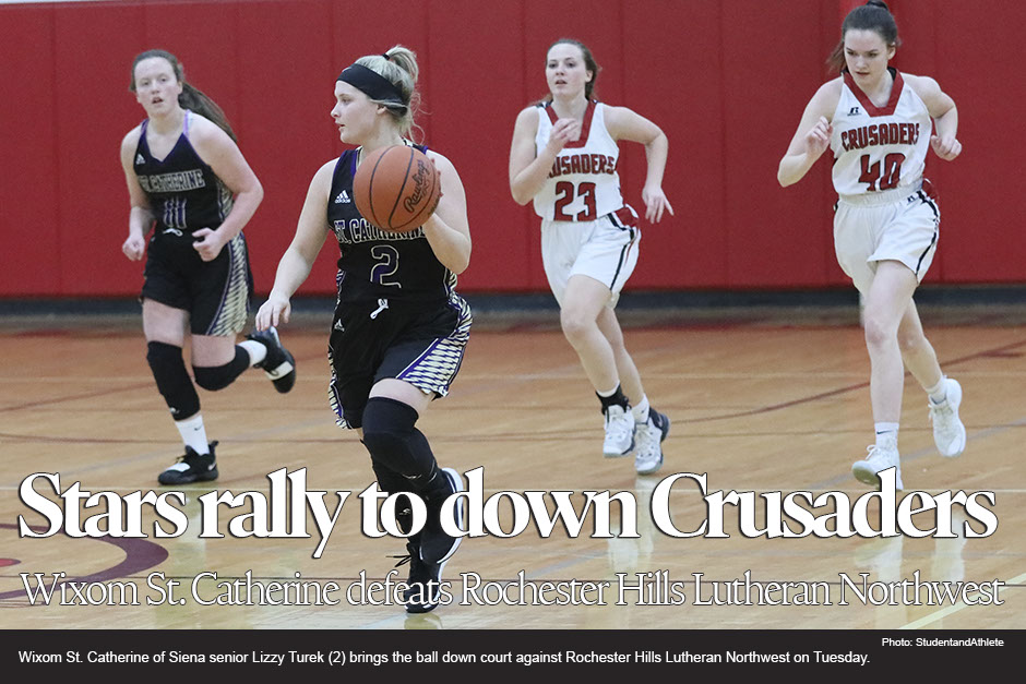 Girls basketball: Wixom St. Catherine of Siena beats Rochester Hills Lutheran Northwest 46-34 on Tuesday, Jan. 7, 2020