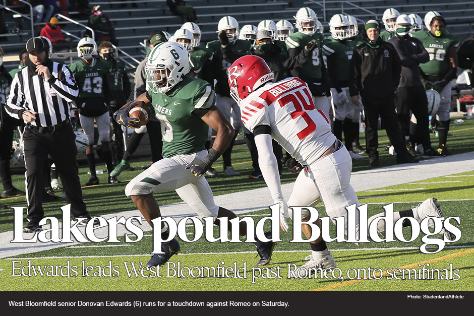 Edwards marches West Bloomfield past Romeo, onto state semifinals 