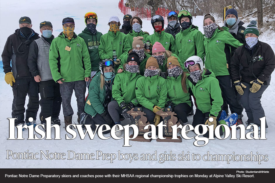 Pontiac Notre Dame Preparatory sweeps ski regional