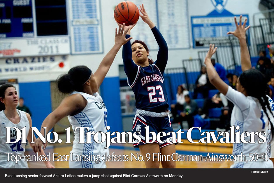 Carman-Ainsworth girls basketball falls to East Lansing 50-41 
