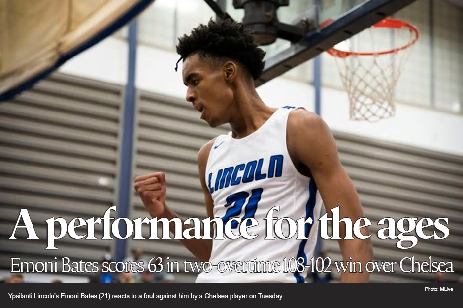 Emoni Bates has performance for the ages in Lincoln’s double-OT win over Chelsea 