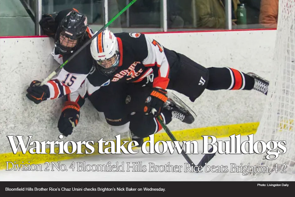 Brighton can't score during major penalty in hockey loss to Brother Rice 