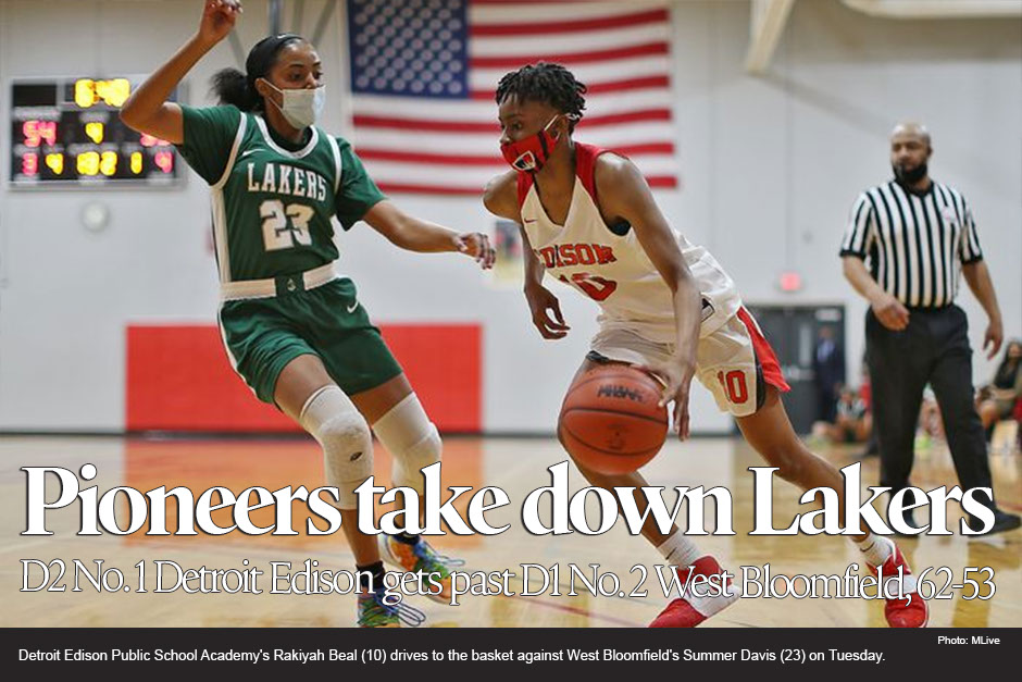 Top-ranked Detroit Edison girls basketball continues roll with 62-53 win over No. 3 West Bloomfield 