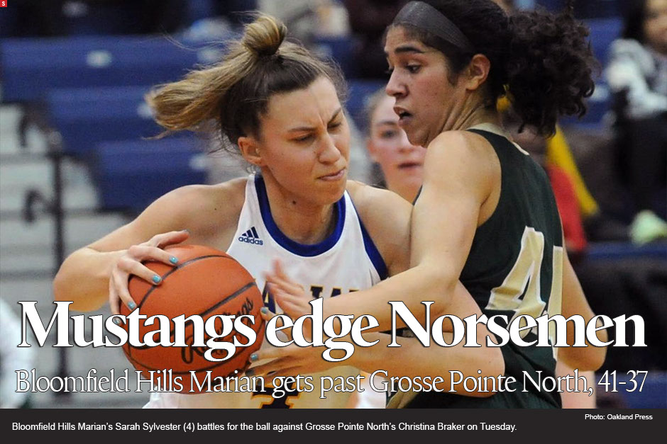 Marian fights its way past Grosse Pointe North in regional semifinal, 41-37 