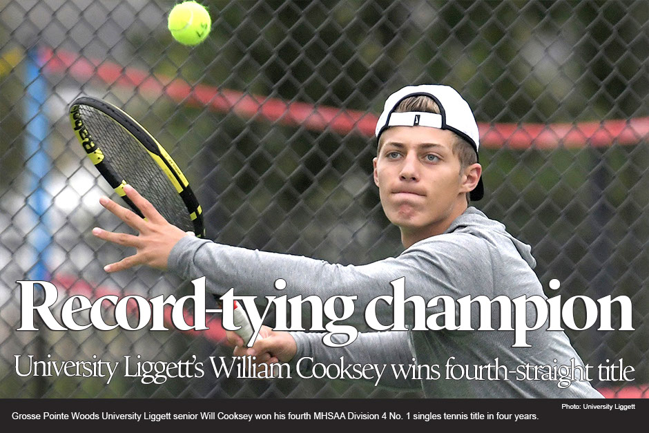 Michigan boys tennis phenom ties 60-year-old record with fourth straight state title 