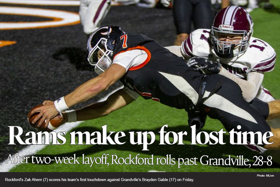 Rockford returns from layoff, beats Grandville for OK Red Conference championship 