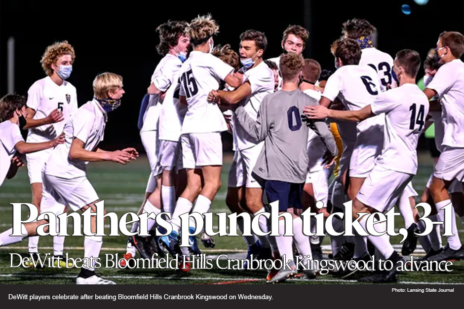 DeWitt boys soccer punches ticket to Division 2 state championship game 