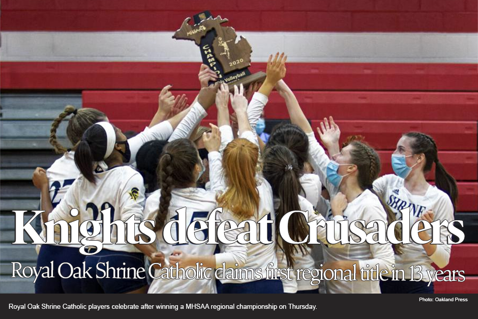 Royal Oak Shrine claims first volleyball regional title in 13 years 