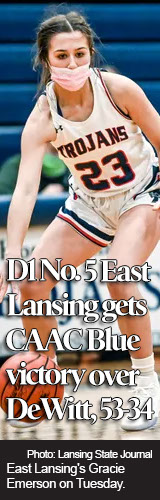 Allie Mayes helps East Lansing girls basketball fight way to important league win 