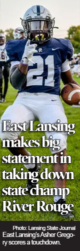 East Lansing football makes big statement in taking down reigning state champ River Rouge 