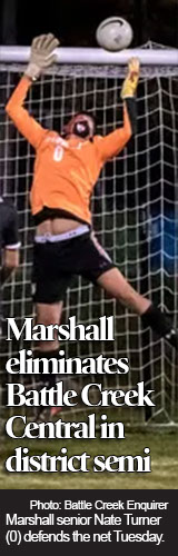 District Soccer: Pugh scores five goals to lead Marshall to district final 