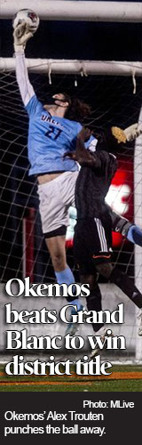 Better late than never as Okemos beats Grand Blanc to win Division 1 district soccer title 