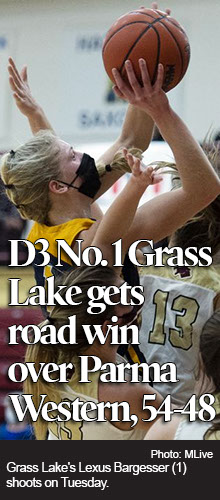Battle-tested Grass Lake girls basketball showcases grit in road win over Parma Western 