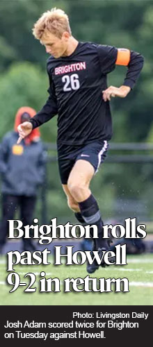 Brighton rolls past Howell in return of soccer 