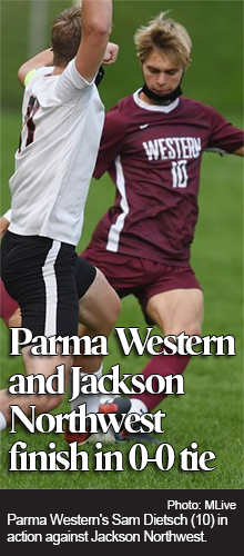 Parma Western and Jackson Northwest boys soccer battle to scoreless tie on Senior Night 