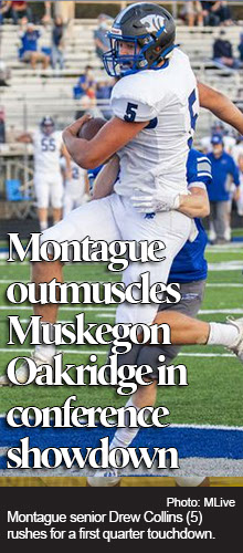 Montague outmuscles Oakridge, runs away for 42-6 victory in conference showdown 