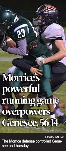 Morrice’s powerful running game overpowers Genesee in battle of unbeaten 8-man teams 