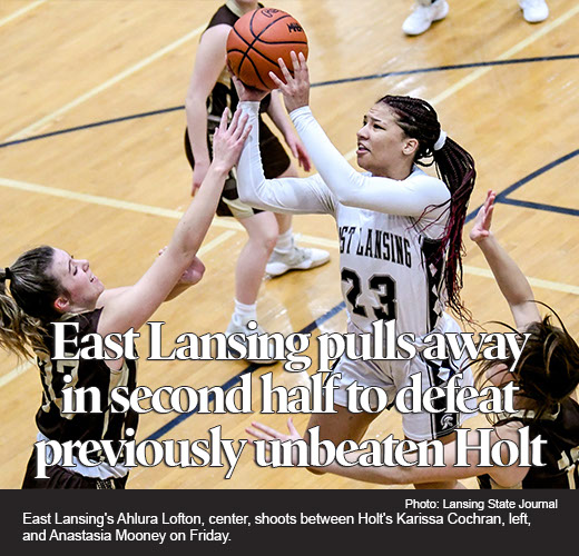 Aaliyah Nye answers challenge to help East Lansing girls basketball to key league win 