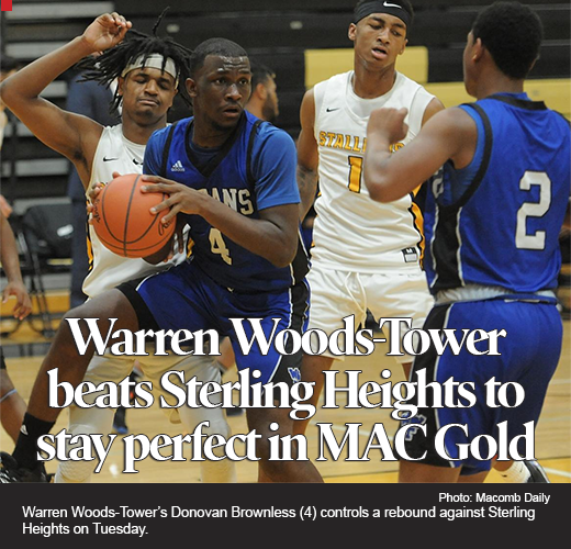 Donovan Brownlee leads Warren Woods-Tower to basketball victory over Sterling Heights 