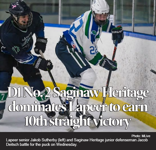 Saginaw Heritage’s Brady Rappuhn keeps his head up during record-setting hockey career 