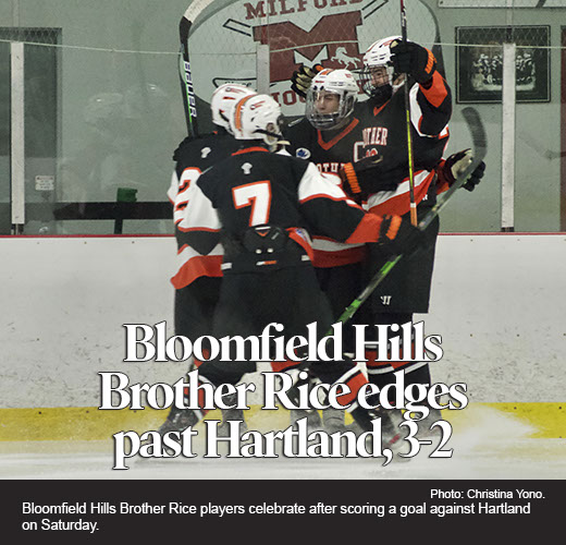 Newcomers show promise in Hartland hockey's loss to Birmingham Brother Rice 