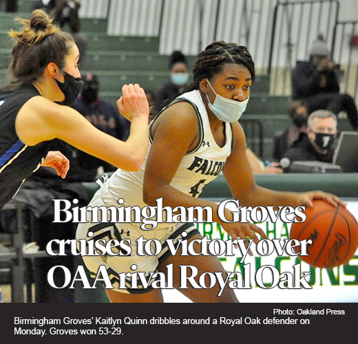 Groves dominates first quarter, cruises to win over Royal Oak 