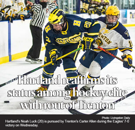 Hartland reaffirms its status among hockey elite with rout of Trenton 
