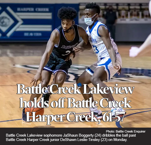 Einhardt scores 9 points in 9 seconds to help Lakeview beat Harper Creek 