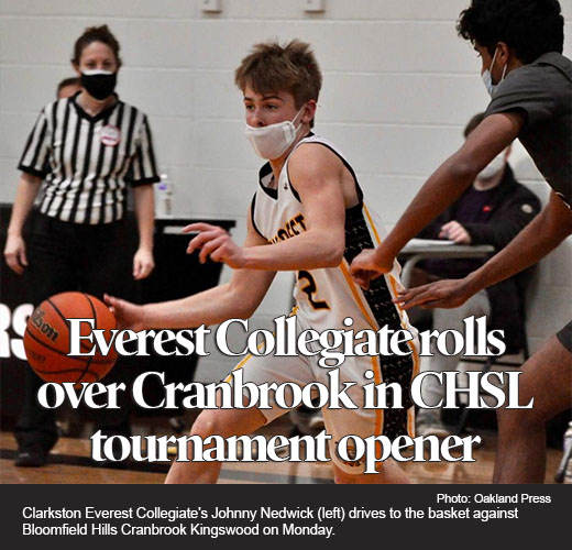 Everest Collegiate rolls over Cranbrook in CHSL tournament opener 