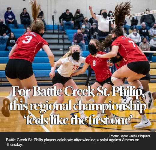 Volleyball: For St. Philip, this regional title 'feels like the first one' 