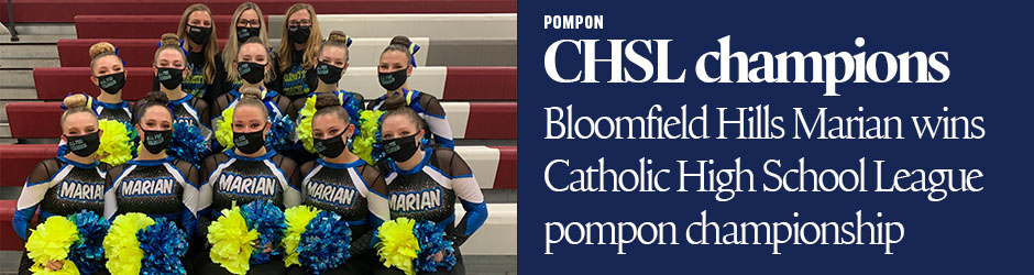 Bloomfield Hills Marian wins CHSL pompon championship 