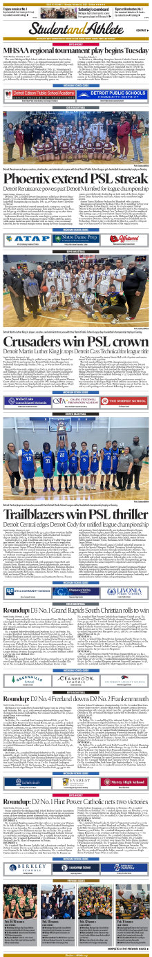 StudentandAthlete.org Feb. 16, 2026 front page