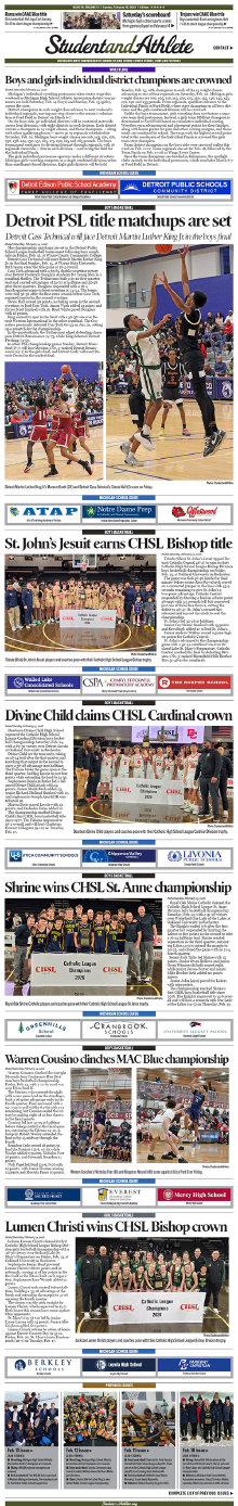 StudentandAthlete.org Feb. 14-15, 2026 front page