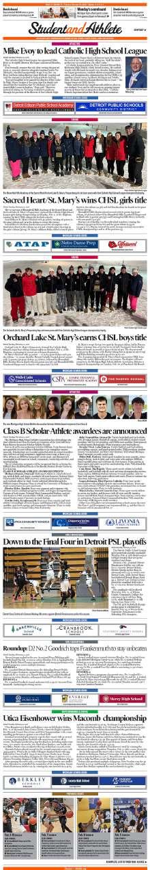 StudentandAthlete.org Feb. 10, 2026 front page