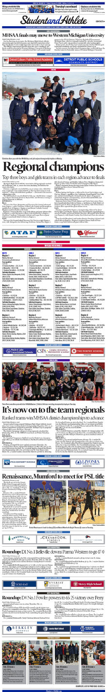 StudentandAthlete.org Feb. 13, 2026 front page