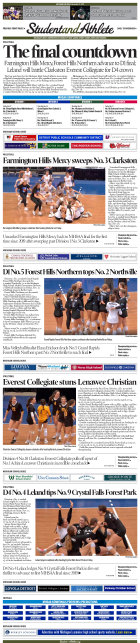 StudentandAthlete.org: November 18, 2023 edition. Michigan's premier source of high school sports news