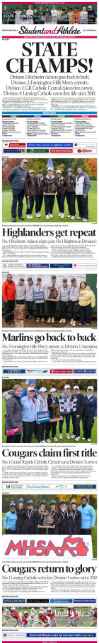StudentandAthlete.org: October 22-24, 2023 girls golf edition. Michigan's premier source of high school sports news